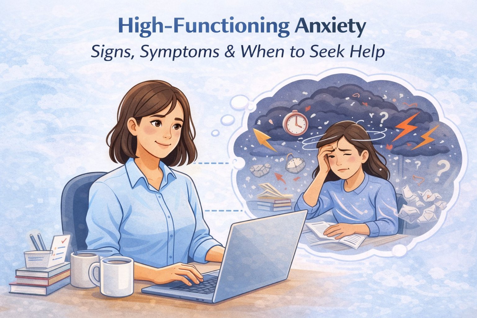 Understand high functioning anxiety, its symptoms, and how it impacts daily life. Learn when to seek professional help.