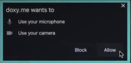 Camera and Microphone Permission Popup