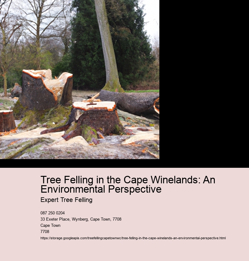 Tree Felling in the Cape Winelands: An Environmental Perspective Expert Tree Felling Tree Felling in the Cape Winelands: An Environmental Perspective