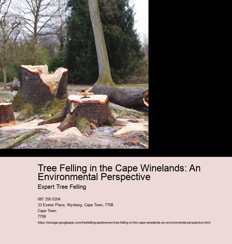 Tree Felling in the Cape Winelands: An Environmental Perspective