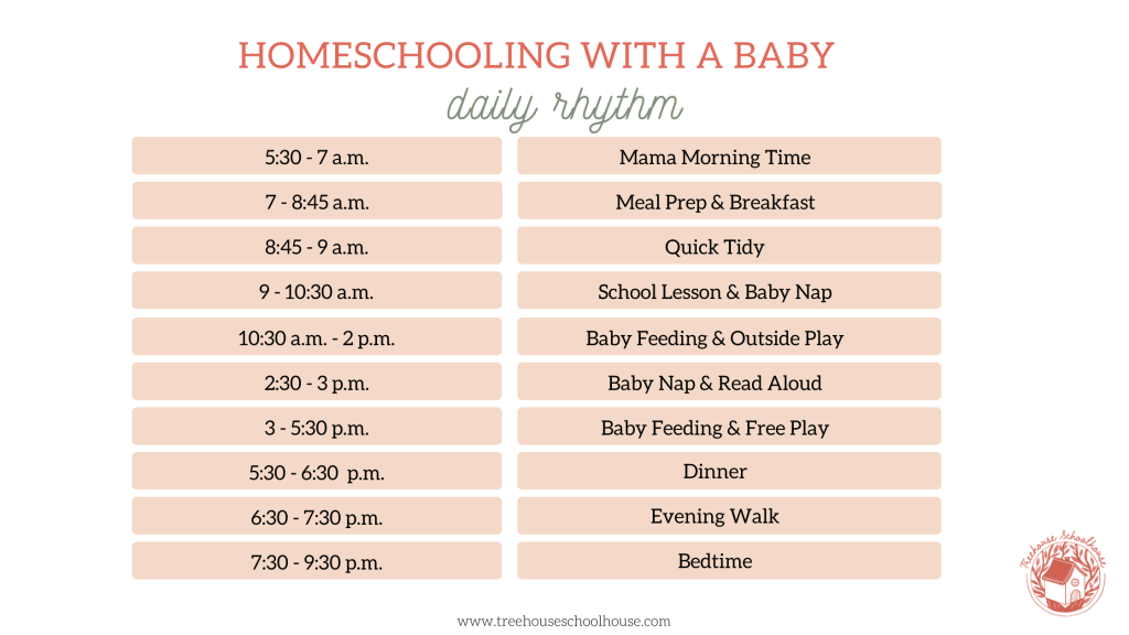 Homeschool Daily Rhythm Baby