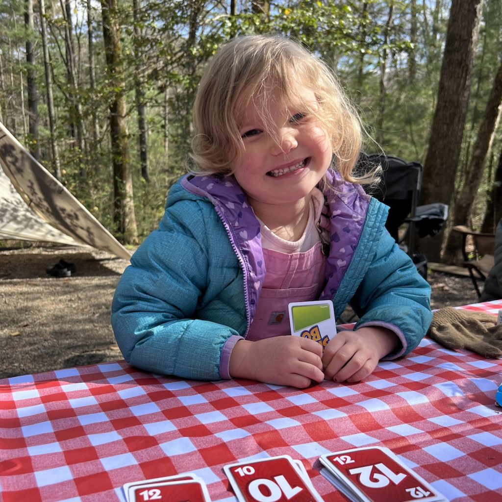 family camping gear kids children
