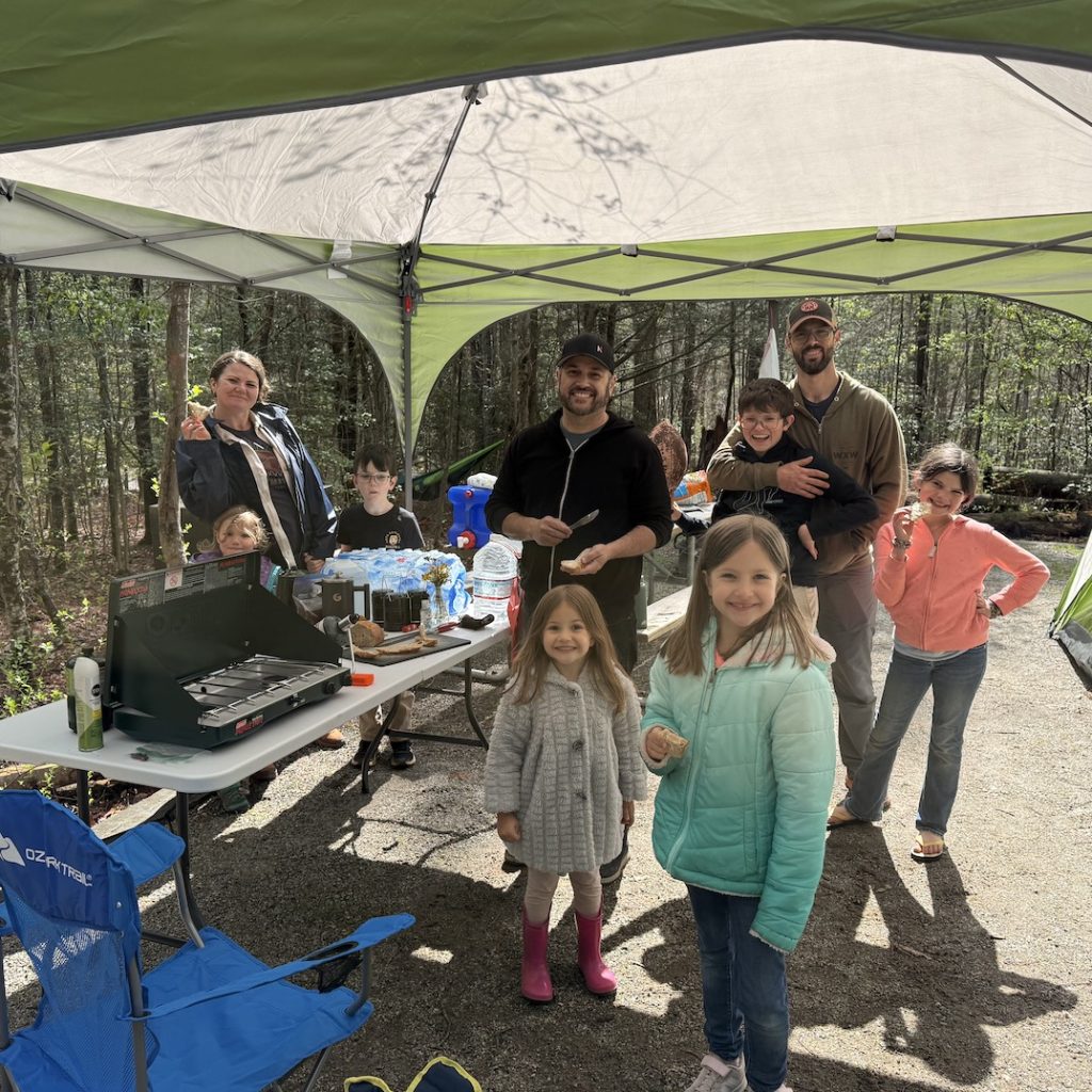 family camping gear kids children
