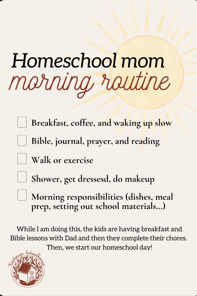 homeschool mom morning