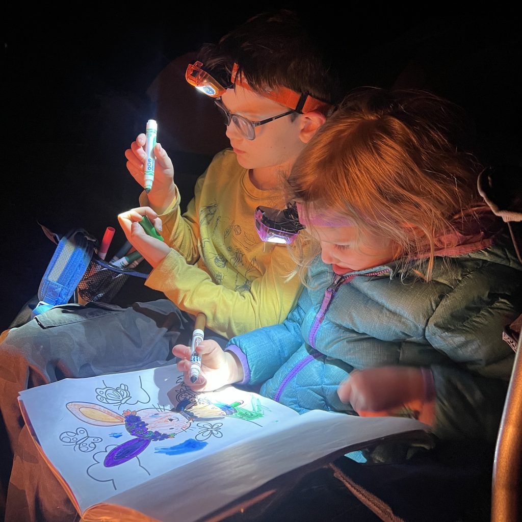 family camping gear kids children
