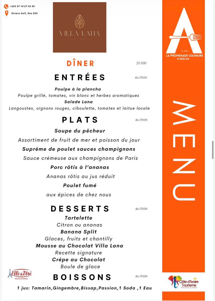 Diner Spécial Proménade culinaire