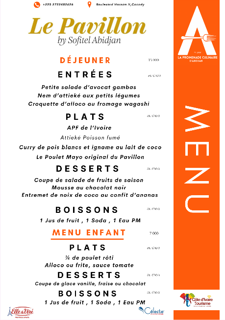 Menu Déjeuner - Promenade Culinaire