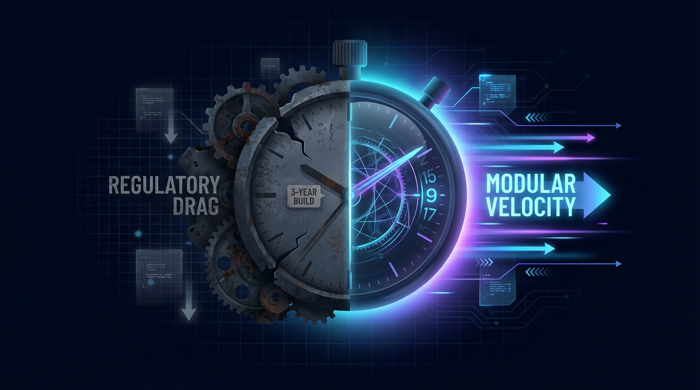 A split stopwatch, one side rusted and stuck, the other blurring with speed