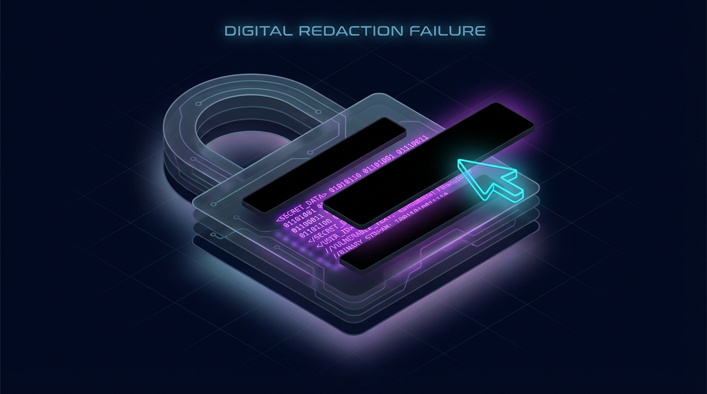 A digital lock being picked by a simple cursor