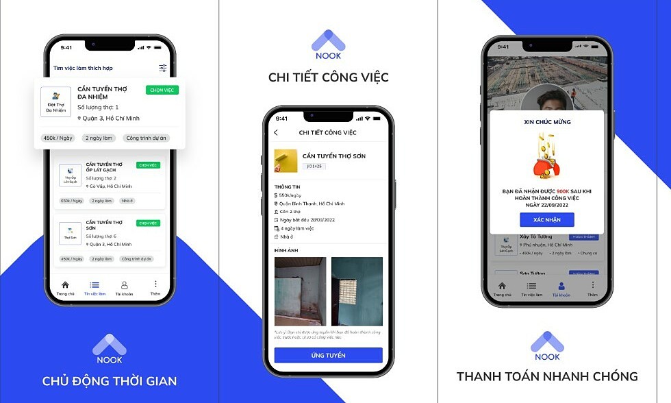 Nền tảng kết nối nhà thầu với thợ thi công như xe ôm công nghệ