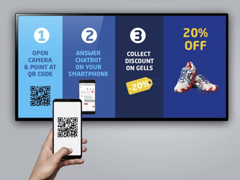 Sử dụng QR code trên DOOH.