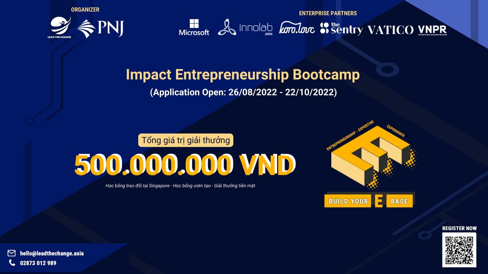 Impact Entrepreneurship Bootcamp 2022 (IEB): Khởi động sân chơi Khởi nghiệp Bootcamp 2022