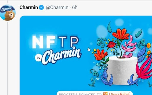 Charmin thu lại lợi nhuận lớn khi bán đấu giá ba tác phẩm nghệ thuật được gọi là “NFTPs” (giấy vệ sinh NFT).