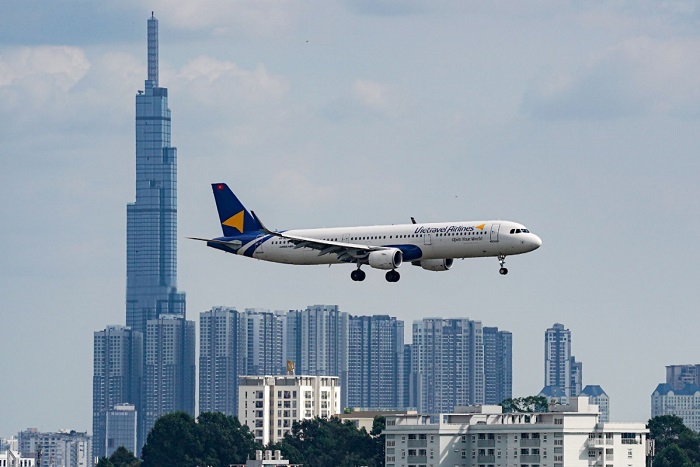 Một máy bay Airbus A321 của Vietravel Airlines.