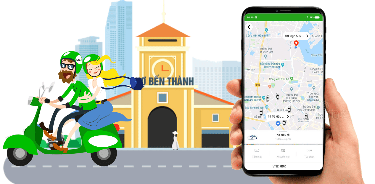 GV Taxi tân binh mới tham gia thị trường gọi xe Việt Nam