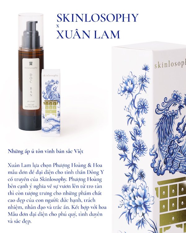 Skinlosophy mang trong mình hơi thở giao thoa giữa truyền thống và hiện đại. Skinlosophy mang trong mình hơi thở giao thoa giữa truyền thống và hiện đại.