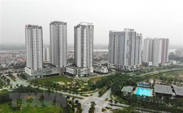Các dự án chung cư cao cấp trong khu đô thị Gamuda Gaderns (Gamuda City) tại Hà Nội. (Ảnh: Danh Lam/TTXVN).
