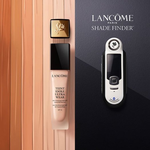 Shade Finder được kết nối với danh mục sản phẩm đa dạng của Lancôme để chọn ra các loại kem nền phù hợp nhất.