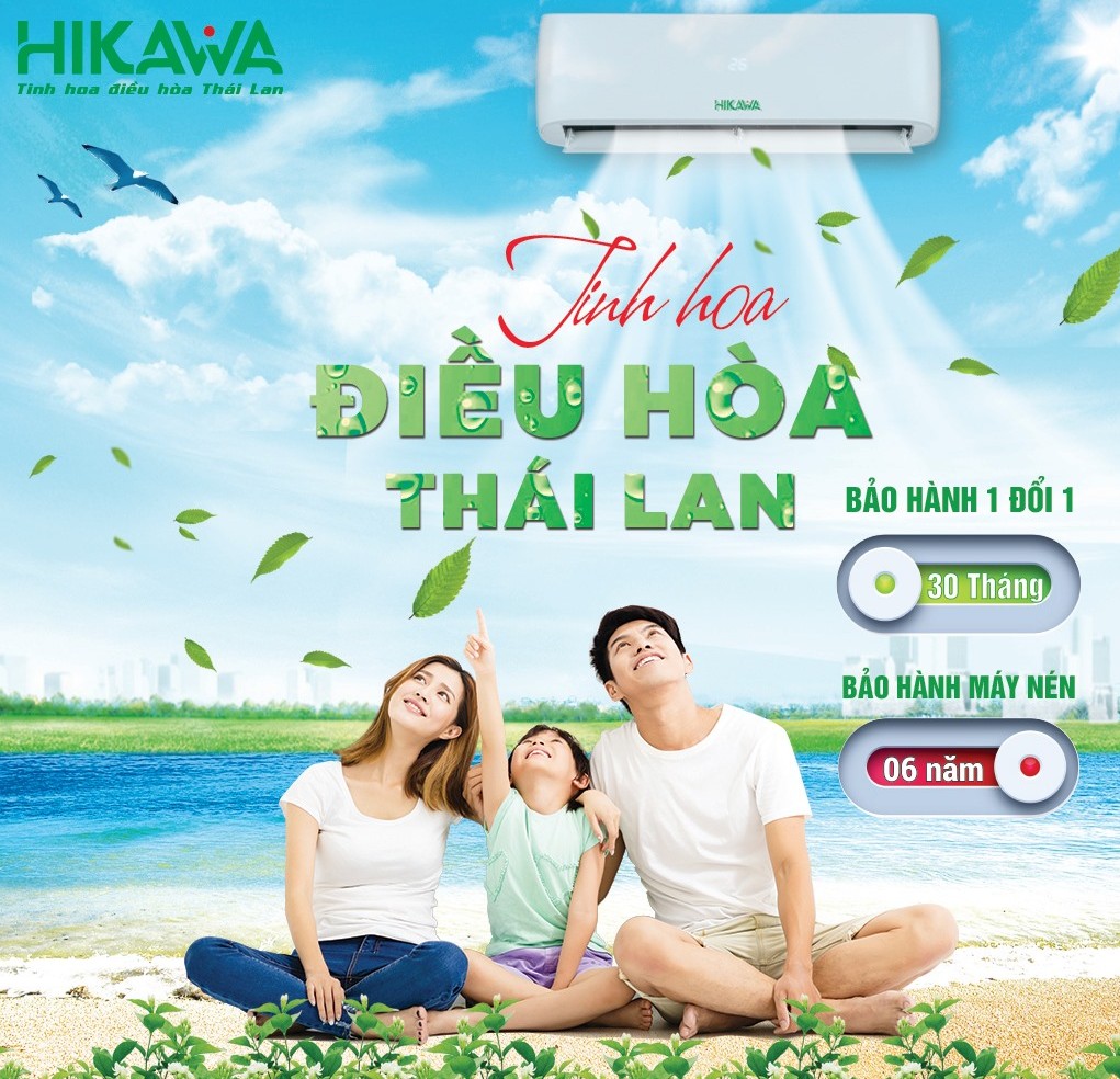 Thương hiệu điều hòa Hikawa lựa chọn Thái Lan làm nơi phát triển sản phẩm.