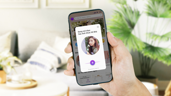 Tính năng trợ lý ảo hỗ trợ người dùng tìm nhạc trên Zing MP3
