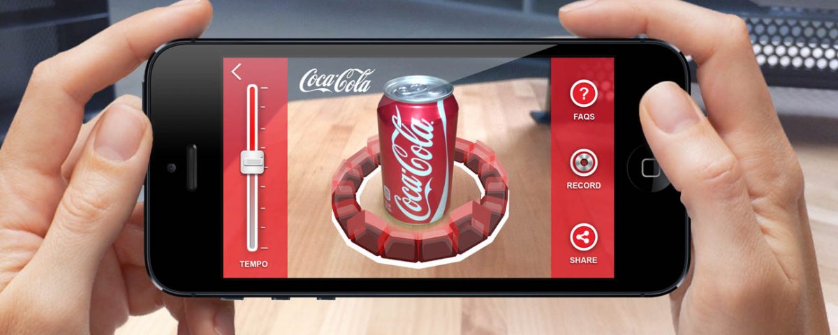 Coca Cola ứng dụng AR truyền thông thương hiệu (Ảnh: Vrtech).