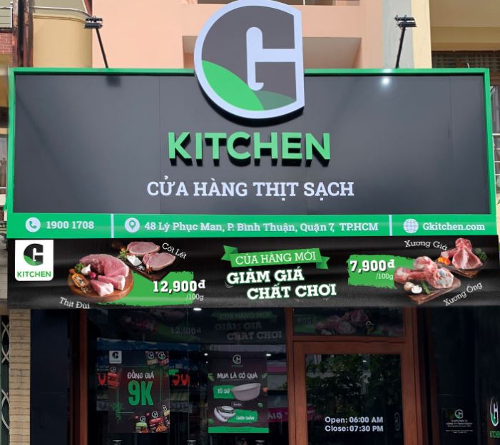 Một cửa hàng của G Kitchen tại quận 7.