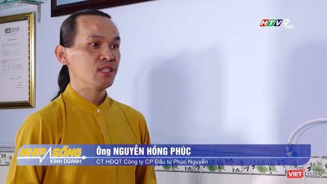 Ông Nguyễn Hồng Phúc, Giám đốc Công ty CP Đầu tư Phúc Nguyễn (Ảnh: HTV9).