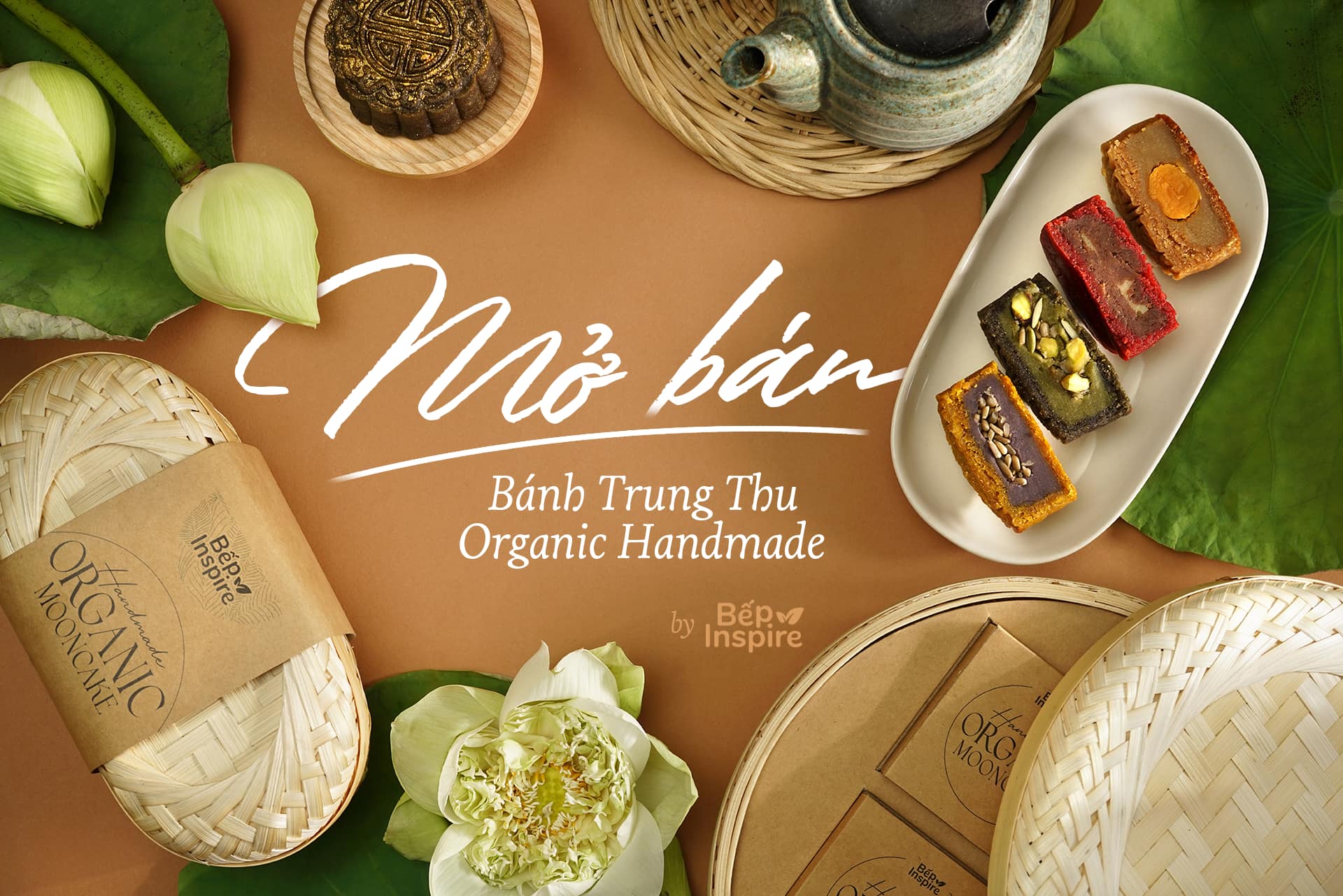 Bánh trung thu organic handmade từ nhà Inspire.