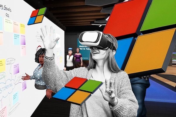 Microsoft tiến vào thị trường Metaverse bằng cách tận dụng điện toán đám mây, trò chơi và phần mềm làm việc (Ảnh: ICT News).