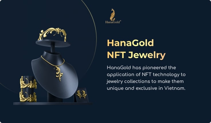 Sản phẩm trang sức NFT trên nền tảng HanaGold.
