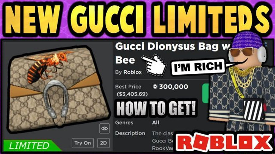 Túi Gucci trong Roblox trị giá hàng trăm nghìn đô.