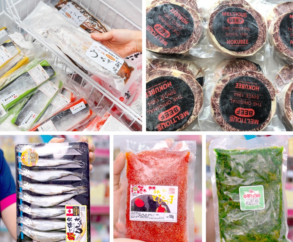 Sakuko nhập khẩu đa dạng các mặt hàng thực phẩm đông lạnh.