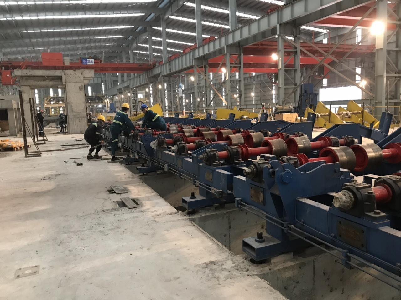 Dây chuyền sản xuất thép của VAS Nghi Sơn. Dây chuyền sản xuất thép của VAS Nghi Sơn.