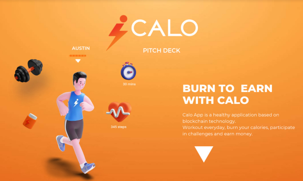 Calo app - ứng dụng sức khỏe dựa trên công nghệ blockchain.
