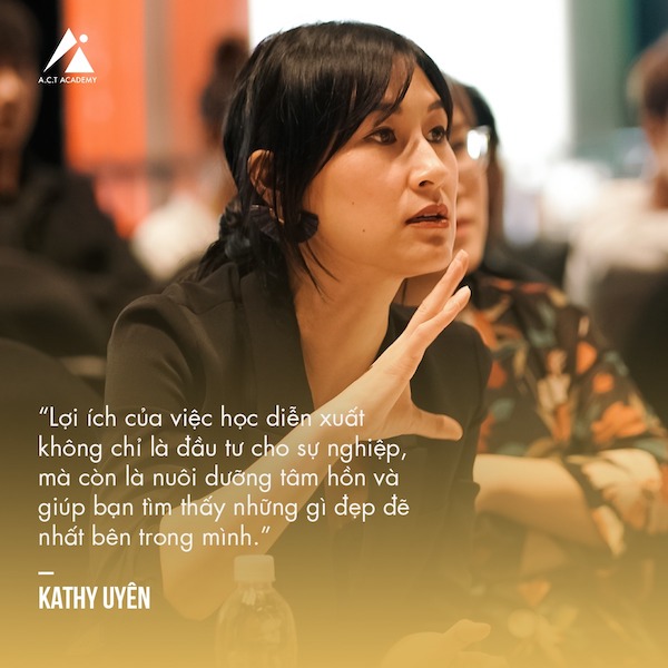CEO Kathy Uyên và những câu nói về việc diễn xuất nuôi dưỡng tâm hồn. CEO Kathy Uyên và những câu nói về việc diễn xuất nuôi dưỡng tâm hồn.