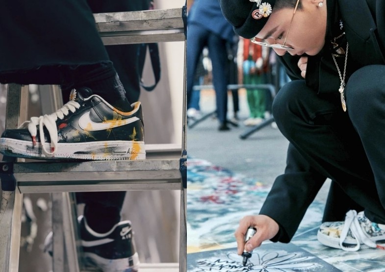 Đôi giày phiên bản giới hạn của G-Dragon với Nike dù bán giá rất cao nhưng vẫn rơi vào tình trạng cháy hàng nhanh chóng.