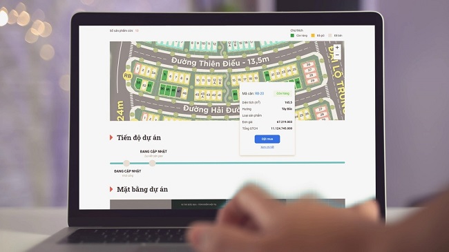 Reti tung ra 2 tính năng đột phá là “Check căn trực tuyến theo thời gian thực” và “Giữ chỗ - đặt mua ngay tức thì”.
