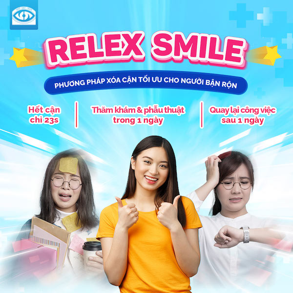 Những ưu điểm của phương pháp xóa cận tối ưu Relex Smile.