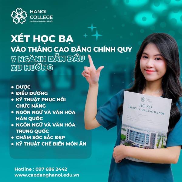 Các ngành học tại Trường Cao đẳng Hà Nội.