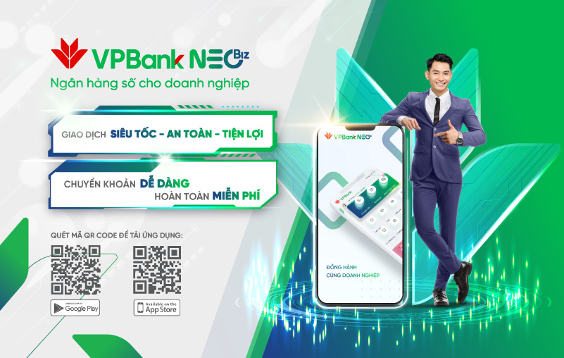 VPBank NEOBiz – Ngân hàng số dành cho doanh nghiệp, VPBank tiếp tục đánh dấu bước tiến mạnh mẽ trong công cuộc chuyển đổi số của ngân hàng.