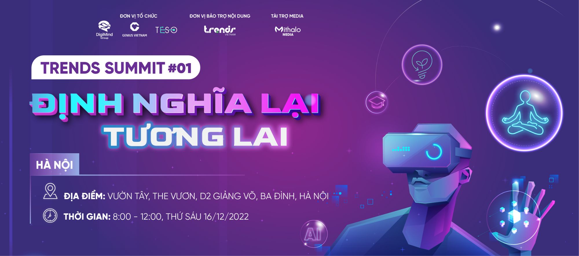 Sự kiện Trends Summit #01 mang chủ đề “Định nghĩa lại tương lai.