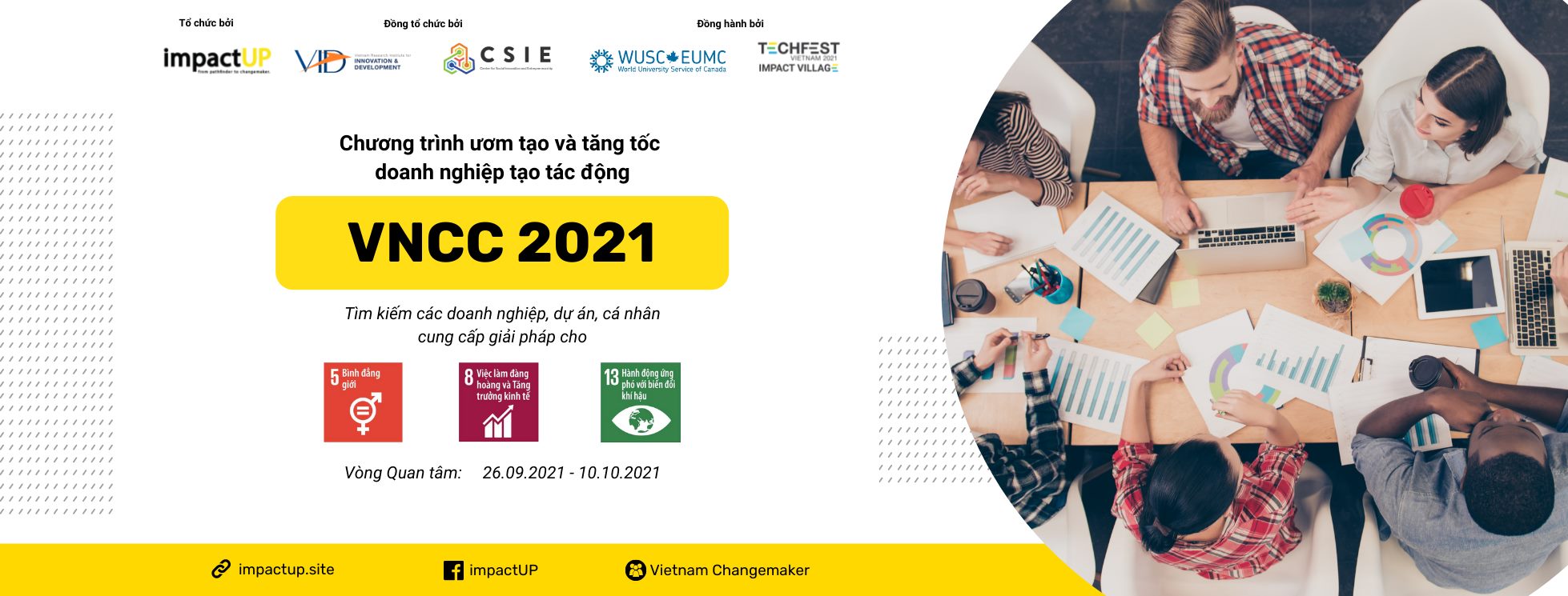 Đăng ký tham gia Vietnam Changemaker Challenge 2021 - Vườn ươm Khởi nghiệp & Sáng tạo