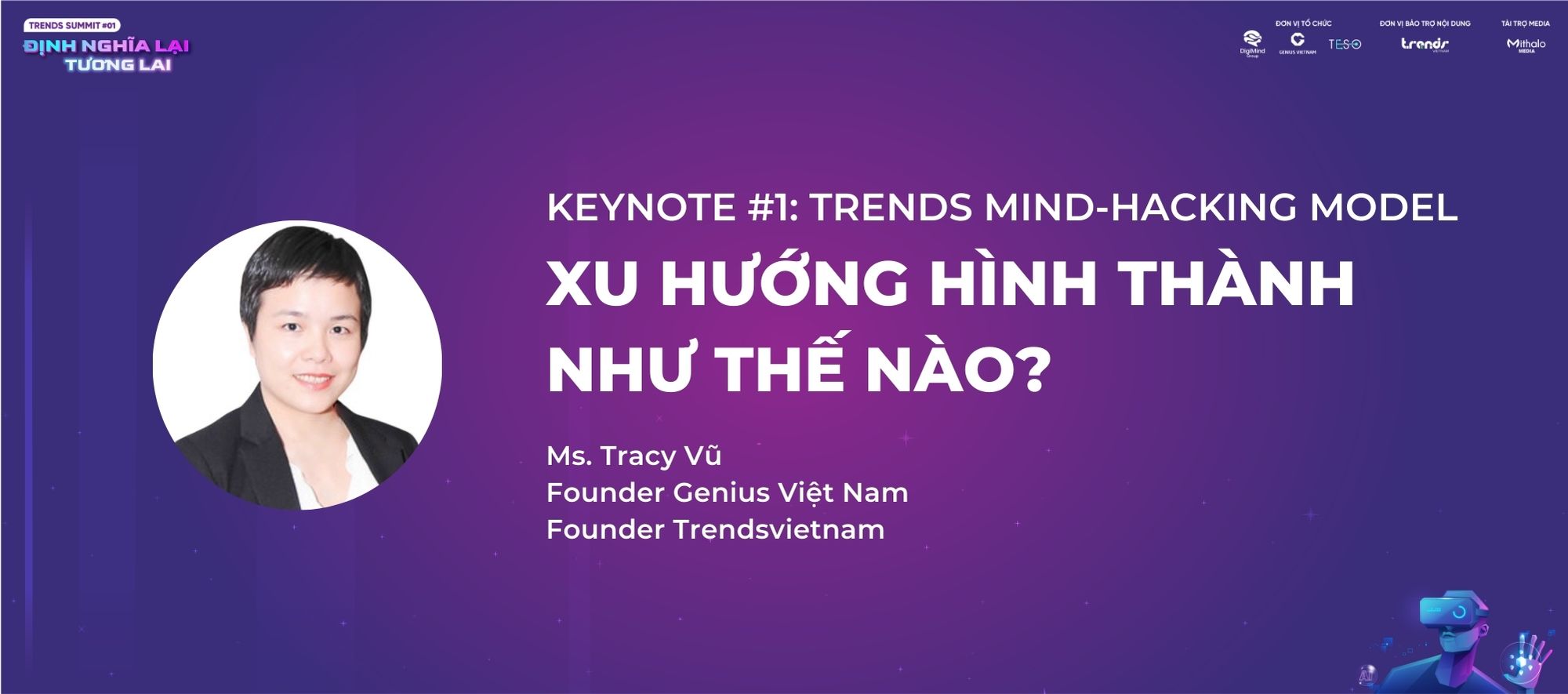 Bà Tracy Vũ - Founder, CEO công ty truyền thông Genius Việt Nam.