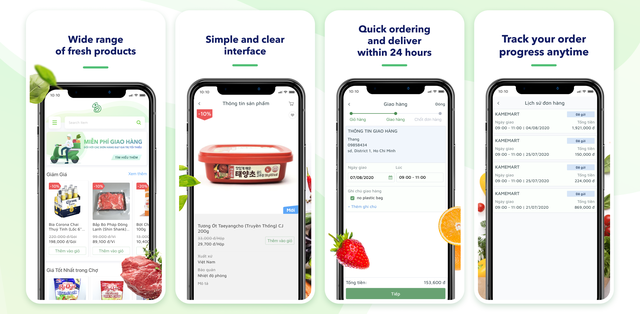 App mua hàng thực phẩm KameMart của Kamereo.