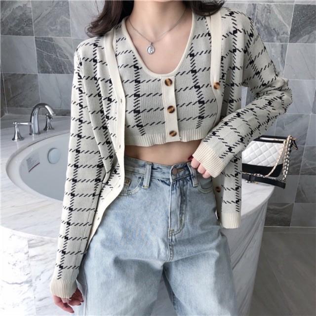 Áo cardigan ngày nay được cách điệu thành crop top.