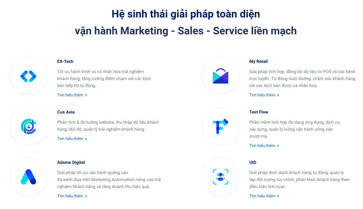 HUB.Platform (hub-js) mang lại một hệ sinh thái toàn diện vận hành Marketing - Sales - Service liền mạch (Ảnh: HUB.Platform (hub-js)).