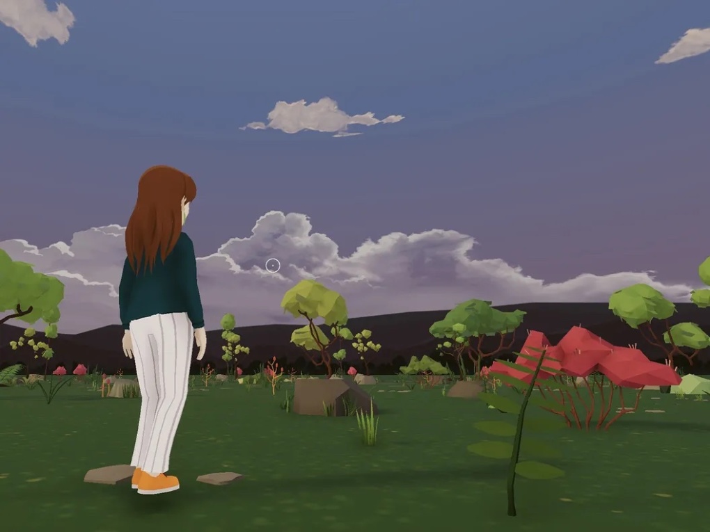 Khung cảnh bên trong vũ trụ ảo Decentraland.