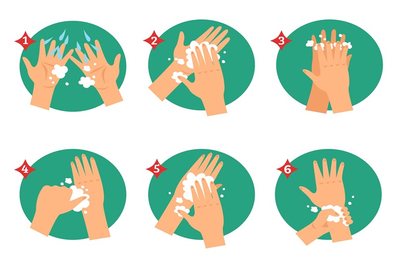 Rửa tay thường xuyên là một trong những cách tốt nhất để tự bảo vệ chính bản thân mình.