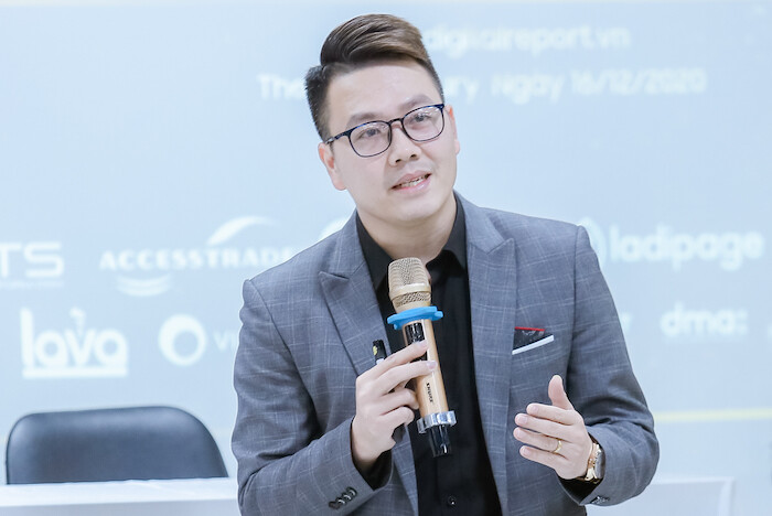 Ông Andy Vũ đang là Founder & CEO của DigiMind sẽ có những chia sẻ tổng thể về Marketing và đặc biệt là Shoppertainment (Ảnh: Vietnam Finance).