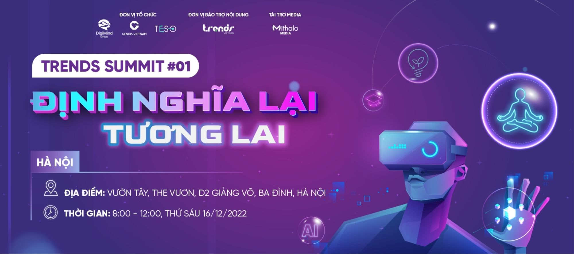 Sự kiện TRENDS SUMMIT #01 tập trung cho chủ đề “Định nghĩa lại tương lai".